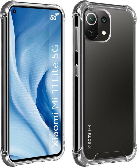 Xiaomi Mi 11 Lite Hoesjes – Soft TPU Siliconen Backcover – Schokbestendig – Transparant-Ilumina Benelux