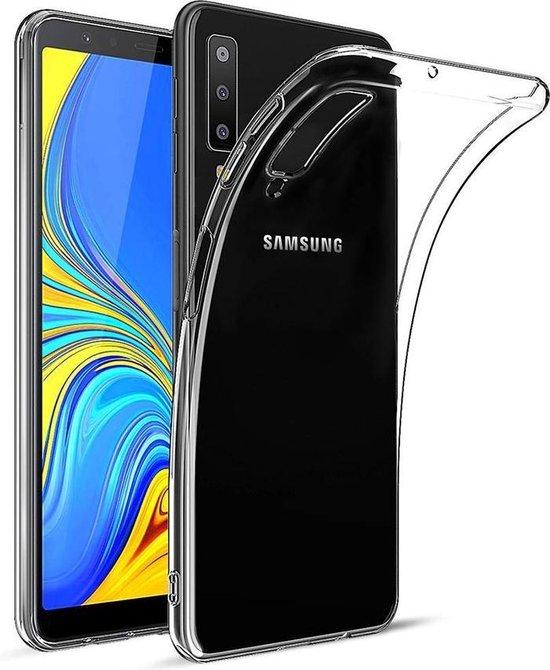 Samsung Galaxy A7 2018 Hoesjes – Siliconen Backcover – Soft TPU – Transparant-Ilumina Benelux