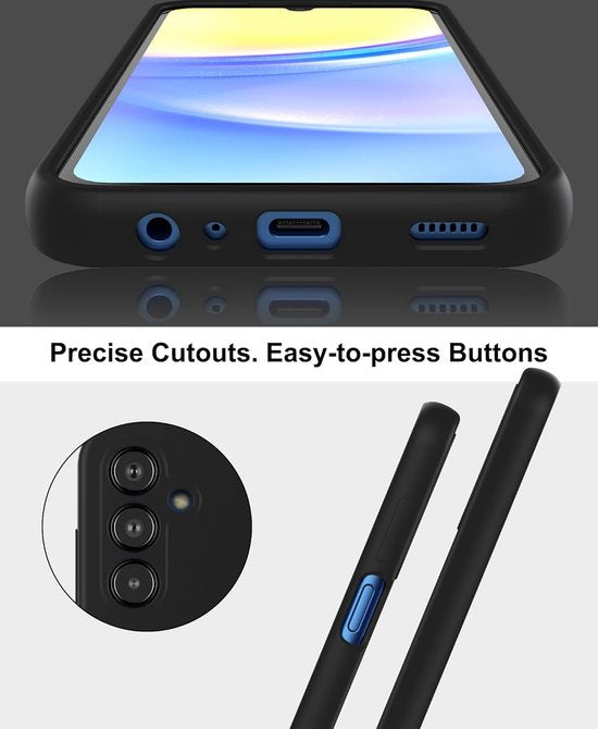 Samsung Galaxy A34 Hoesjes – Liquid Siliconen Backcover – Soft Touch Flexibel – Zwart