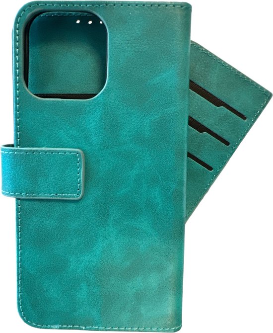 iPhone 15 Hoesjes – Portemonnee Hoes – 9 Pasjesvakken – Multi Storage – Groen-Ilumina Benelux