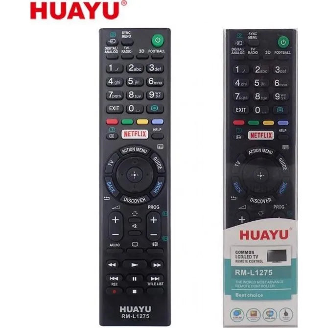 Huayu RM-L1275 Universele Afstandsbediening voor Sony TV – Zwart-Ilumina Benelux