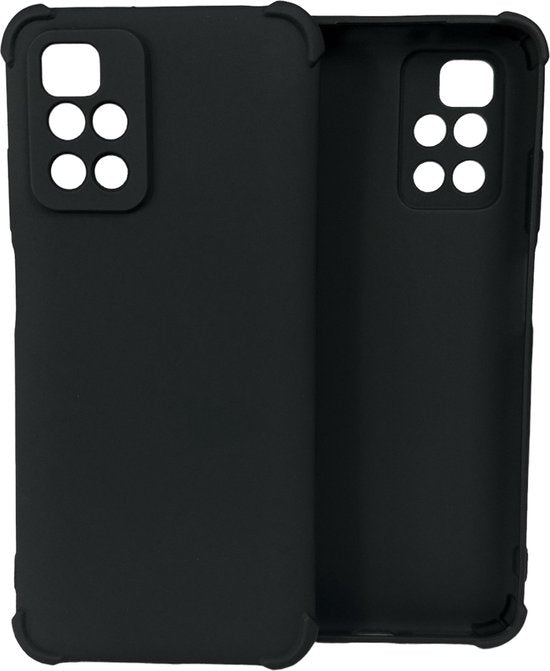 Xiaomi Redmi 10 2020 & Redmi Note 11/11S Hoesjes – Soft TPU Siliconen Backcover – Schokbestendig – Zwart-Ilumina Benelux