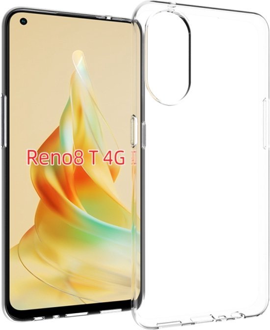Oppo Reno 8T 4G Hoesjes – Siliconen Backcover – Flexibel – Transparant-Ilumina Benelux