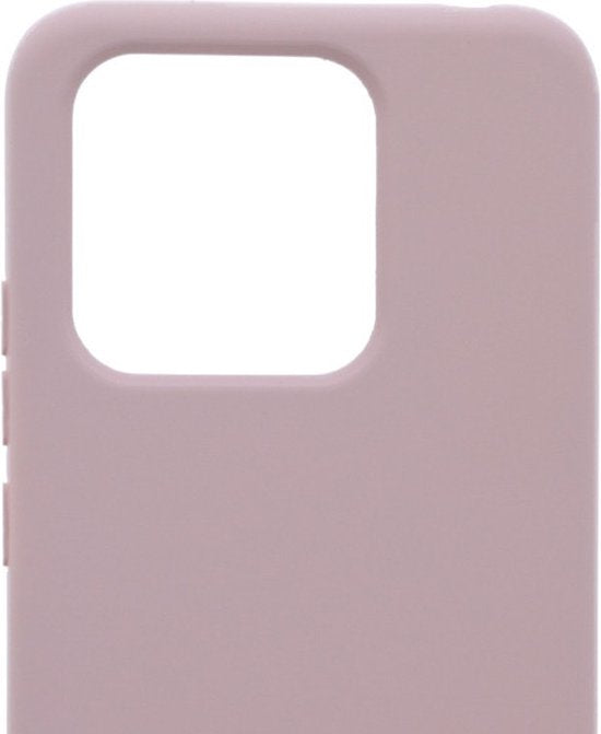 Xiaomi Redmi 10C & Poco C40 Hoesjes – Siliconen Backcover – TPU – Met Ketting – Beige-Ilumina Benelux