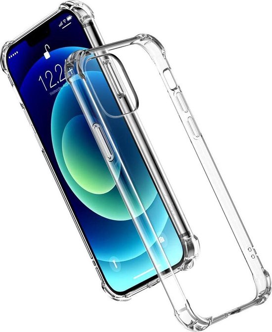 iPhone 12 Mini Hoesjes – Siliconen Backcover – Schokbestendig – Transparant-Ilumina Benelux