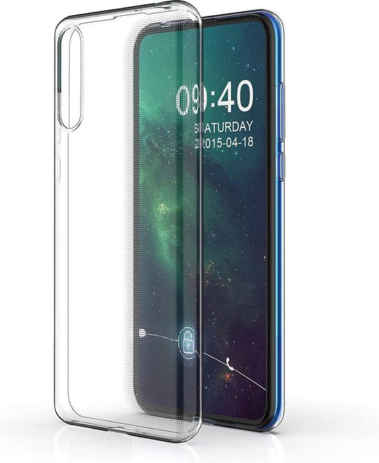 Huawei Y8p Hoesjes – Transparante TPU Siliconen Backcover – Soft Case – Inclusief 3x Gehard Glas Screenprotector-Ilumina Benelux
