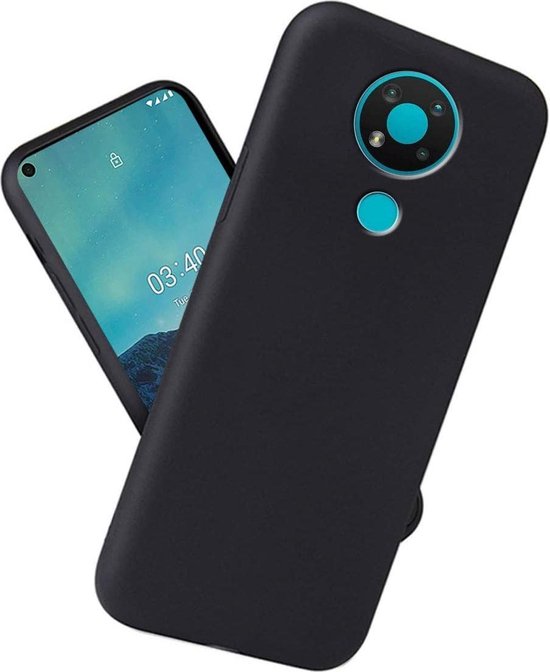Nokia 3.4 Hoesjes – Siliconen Backcover – Soft Silicone – Schokbestendig – Zwart-Ilumina Benelux