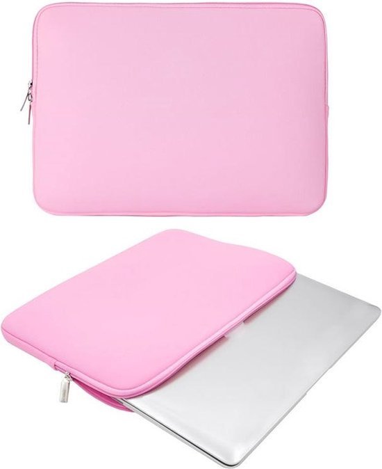 Laptophoes 14 inch – Waterdichte Neopreen Sleeve – Ultradun – Zachte Binnenvoering – Zwart-Laptop tassen-Ilumina Benelux