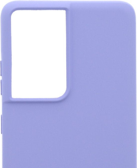 Samsung Galaxy S21 Ultra Hoesjes – Siliconen Backcover met Ketting – TPU – Lila-Ilumina Benelux
