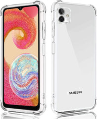 Shockproof Flexibele achterkant Silicone hoesje Transparant Geschikt voor: Samsung Galaxy A04E