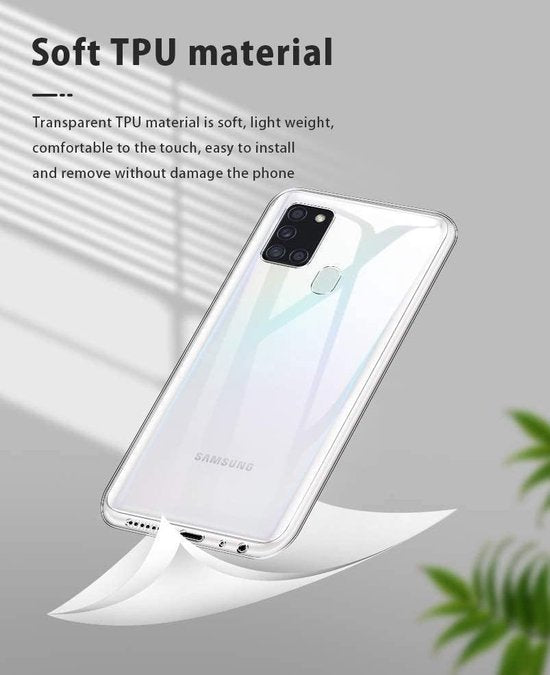 Samsung Galaxy A21S Hoesjes – Siliconen Backcover – Soft Touch – Transparant-Ilumina Benelux