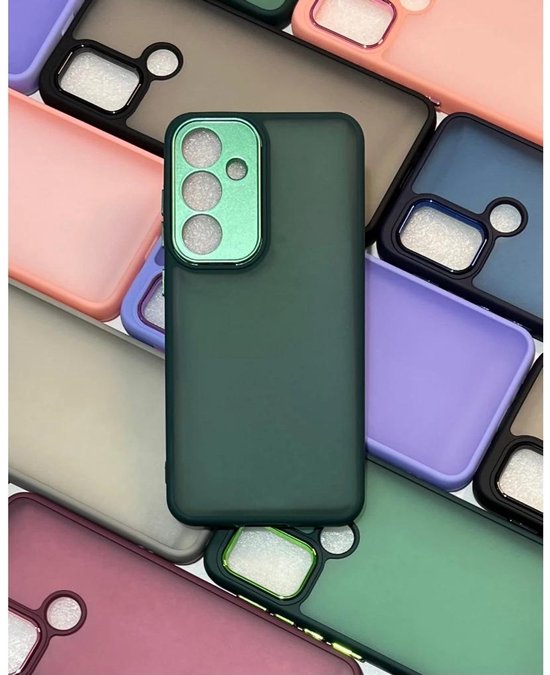 Samsung Galaxy A15 Hoesjes – Doorzichtig Siliconen Backcover – Flexibel – Groen
