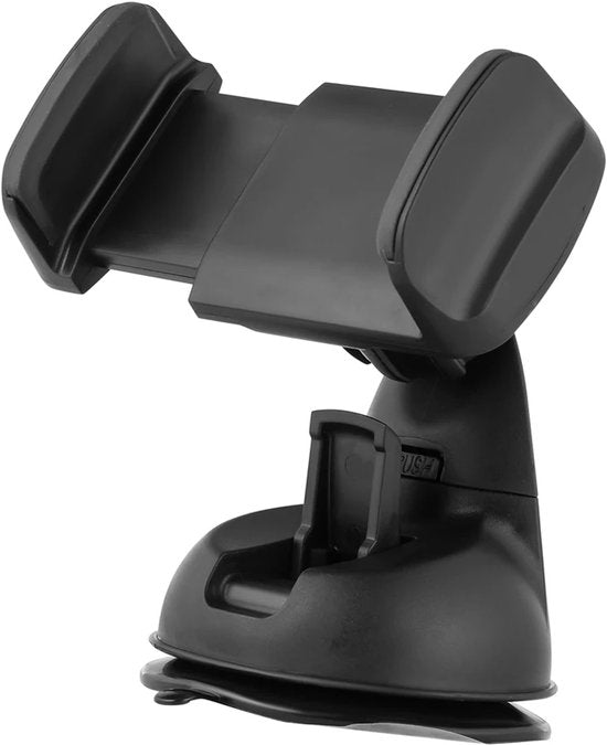 Telefoonhouder auto – Zuignap Dashboard & Raam – Verstelbaar – 360° Draaibaar – Zwart-Ilumina Benelux