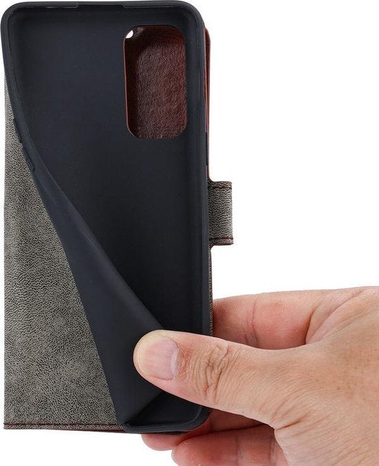 Oppo A16/A16s/A54s Hoesjes – Portemonnee Bookcase – Pasjeshouder – Magneetsluiting – Bruin-Ilumina Benelux
