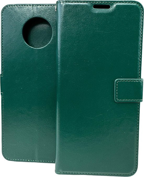 Nokia G50 Hoesjes – Portemonnee Hoes – Pasjeshouder – 2x Screenprotector – Groen-Ilumina Benelux