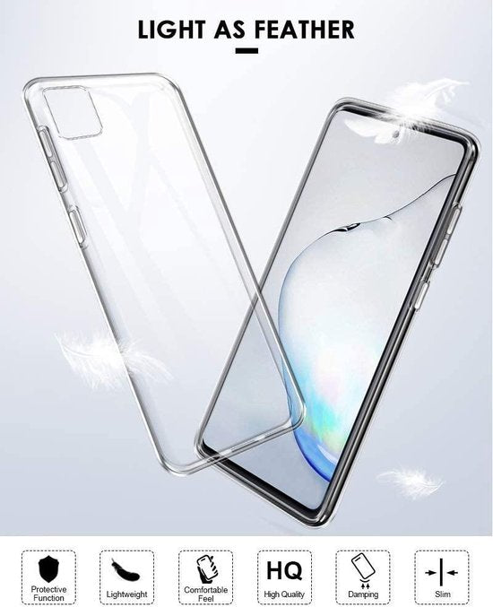 Samsung Galaxy Note 10 Lite Hoesjes – Siliconen Backcover – Soft Touch – Transparant-Ilumina Benelux