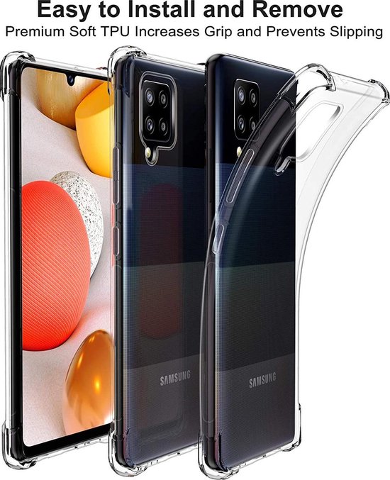 Samsung Galaxy A42 5G Hoesjes – Siliconen Backcover – Schokbestendig – Flexibel – Transparant-Ilumina Benelux