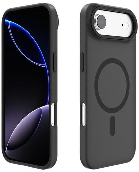 iPhone 17 Air Hoesjes – MagSafe Backcover – Schokbestendig – Zwart – 2x Screenprotector-Ilumina Benelux