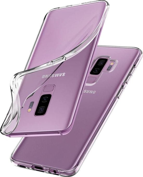 Flexibele achterkant Silicone hoesje Transparant Geschikt voor: Samsung Galaxy S9 Plus