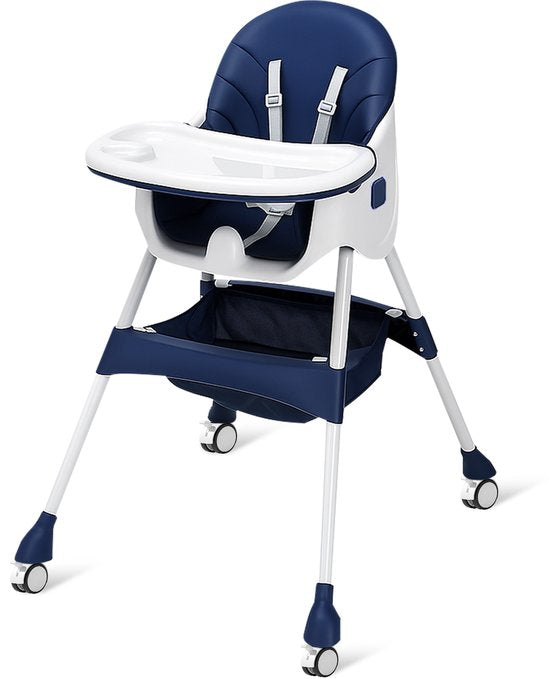 Kinderstoel 4-in-1 – Velox Goods VL-508 – Verstelbare rugleuning – Veiligheidsgordel & opbergruimte – Opvouwbaar antislip-Kinderstoel-Ilumina Benelux