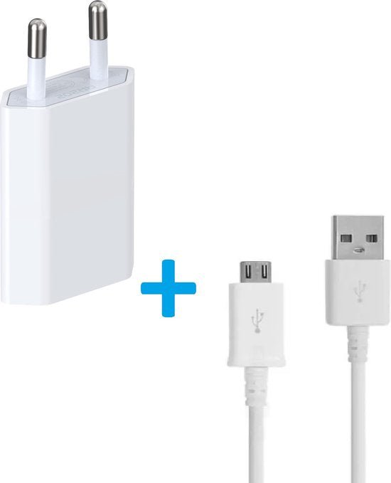 Oplader – Geschikt voor Samsung Galaxy A3/A5/A6/A7/J3/J4/J5/J6/S4/S5/S6/S7 Edge – Inclusief 1m kabel-Oplader-Ilumina Benelux