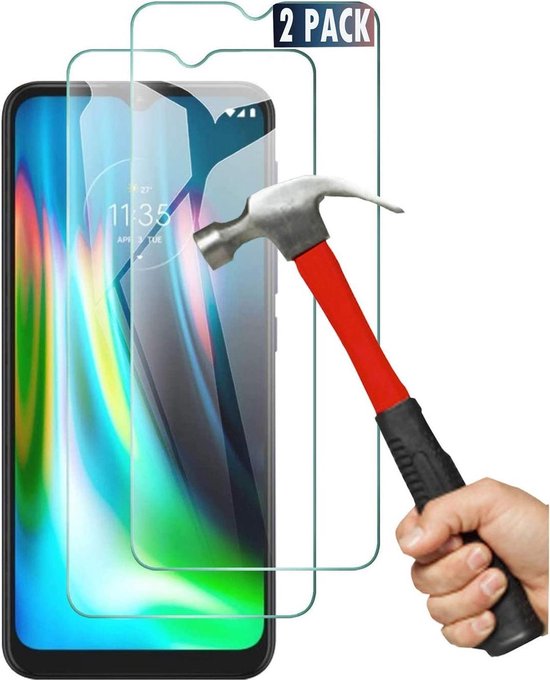 Screenprotector - Geschikt voor Motorola Moto G9 Play Screen Protector [2 - 9H Glas (1-Pack)
