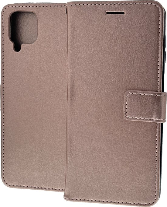 Samsung Galaxy A22 4G Hoesjes – Portemonnee Hoes – 2 Pack Screenprotector – Pasjeshouder – Roségoud-Ilumina Benelux