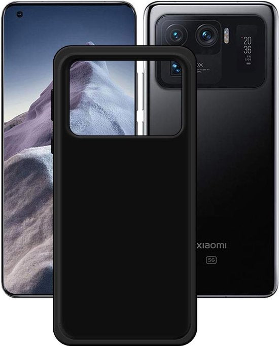 Xiaomi Mi 11 Ultra Hoesjes – Siliconen Backcover – Flexibel – Schokbestendig – Zwart-Ilumina Benelux