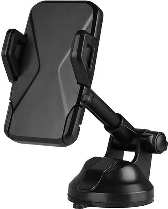 Telefoonhouder auto – Stevige zuignap – Voor raam of dashboard – Universeel GSM houder – Zwart-Ilumina Benelux