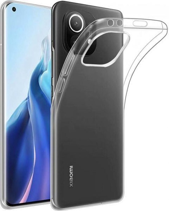 Xiaomi Mi 11 Hoesjes – Transparante TPU Siliconen Backcover – Soft Case – Inclusief 3x Gehard Glas Screenprotector-Ilumina Benelux