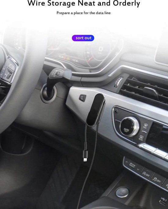 Telefoonhouder auto – Magnetische Autohouder – 360° Draaibaar – Sterke Magneet – Zwart-Ilumina Benelux