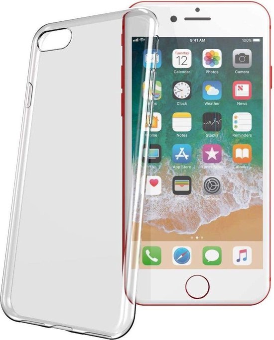 iPhone 7 Plus/8 Plus Hoesjes – Soft TPU Siliconen Backcover – 2x Gehard Glas Screenprotector – Transparant-Ilumina Benelux