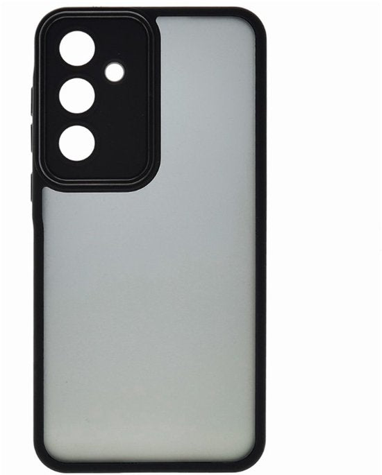 Doorschijnend Silcone hoesje Geschikt voor: Samsung Galaxy A14 - Back Cover - Zwart