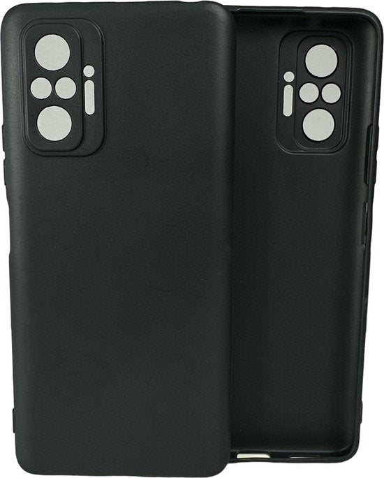 Xiaomi Redmi Note 10 Pro Hoesjes – Siliconen Backcover – Flexibel – Schokbestendig – Zwart-Ilumina Benelux