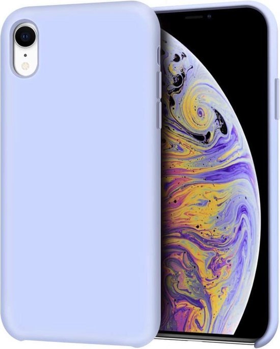 iPhone XS Max Hoesjes – Siliconen Backcover – Soft Silicone – Paars-Ilumina Benelux