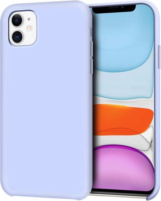 iPhone 12 Pro Hoesjes – Liquid Siliconen Backcover – Soft Touch – Schokbestendig – Paars-Ilumina Benelux