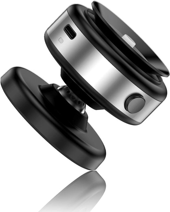 Telefoonhouder auto – Magnetische autohouder – N52 sterke magneet – 360° draaibaar – Geschikt voor iPhone & Android – Zilver-Ilumina Benelux