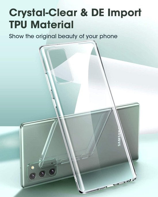 Samsung Galaxy Note 20 Hoesjes – Siliconen Backcover – Soft Silicone – Transparant-Ilumina Benelux