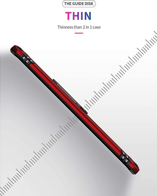 Samsung Galaxy S20 Plus Hoesjes – Hybride Ring Armor Backcover – Schokbestendig – Anti-Shock – Zilver