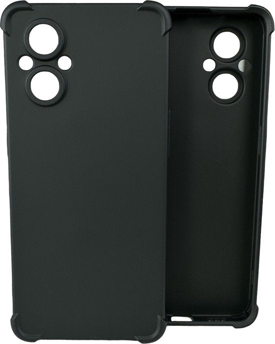 Oppo A96 5G Hoesjes – Soft TPU Siliconen Backcover – Schokbestendig – Zwart-Ilumina Benelux