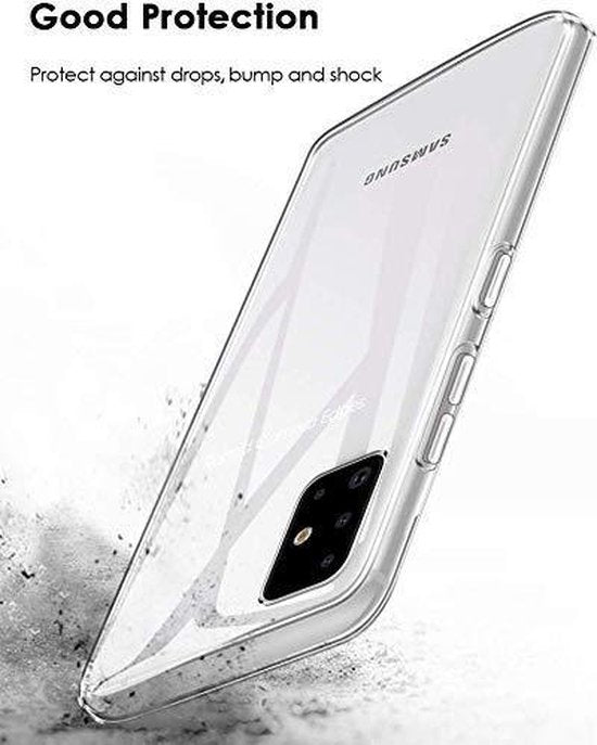 Samsung Galaxy A71 Hoesjes – Transparante Siliconen Backcover – Flexibel – Schokabsorberend-Ilumina Benelux