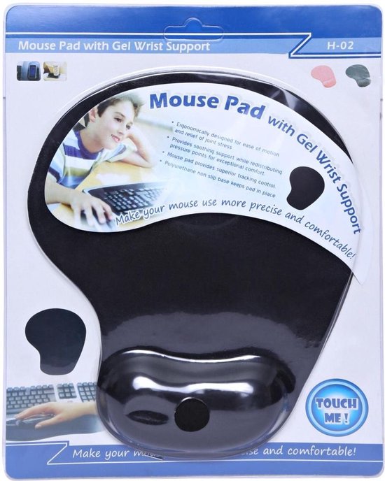 Gaming muismat – Mousepad met polssteun – Antislip bureaumat – Voor pc & laptop – Zwart-Muismat-Ilumina Benelux