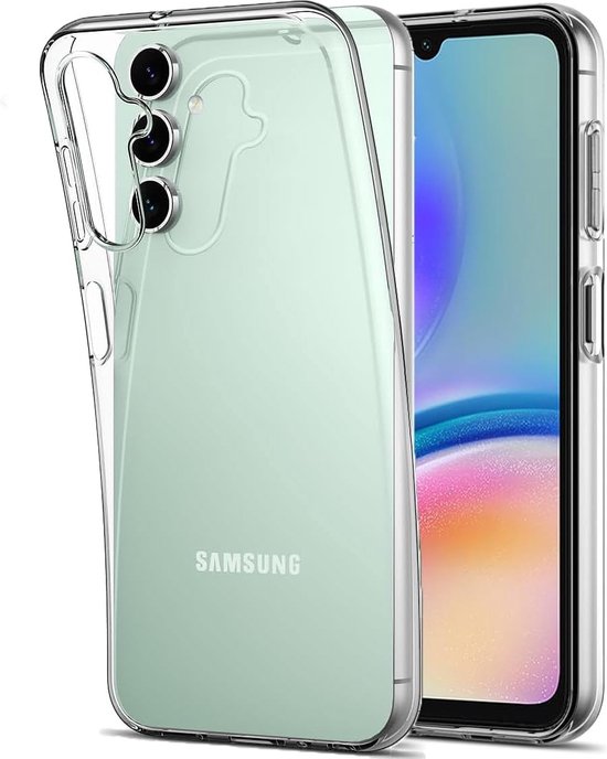 Samsung Galaxy A05s Hoesjes – Transparante Siliconen Backcover – Soft Grip – Inclusief 2x Screenprotector-Ilumina Benelux
