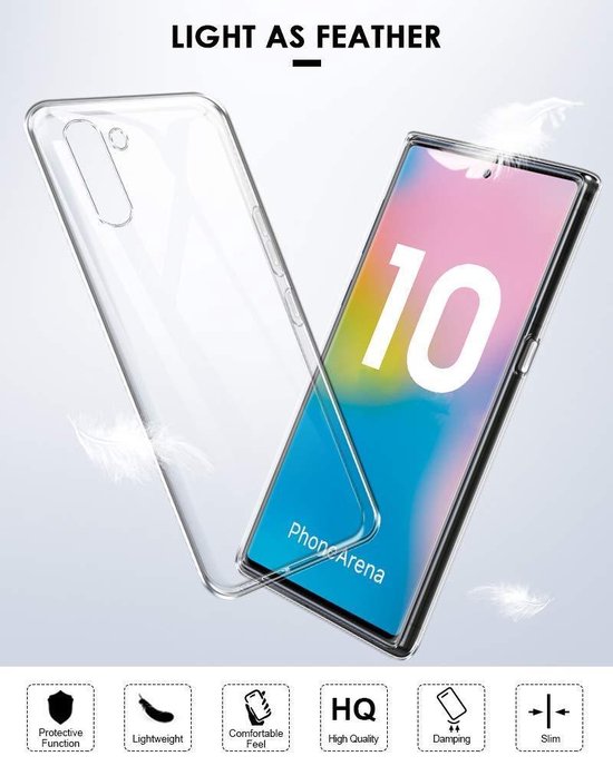 Samsung Galaxy Note 10 Hoesjes – Siliconen Backcover – Flexibel – Transparant-Ilumina Benelux