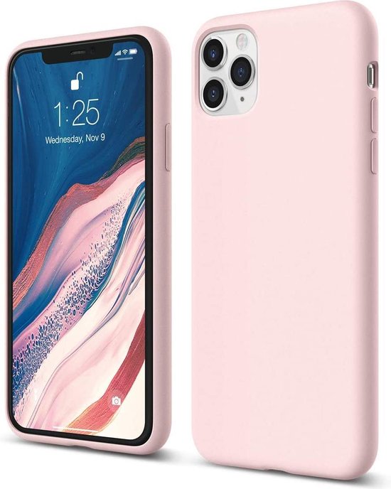 iPhone 12 Mini Hoesjes – Liquid Siliconen Backcover – Soft Touch – Schokbestendig – Lovely Pink-Ilumina Benelux