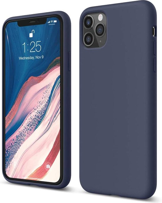 iPhone 12 Pro Hoesjes – Liquid Siliconen Backcover – Soft Touch – Premium – Jean Indigo-Ilumina Benelux