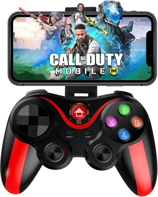 Bluetooth Game Controller – MFi draadloze gamepad joystick – Direct Play – Geschikt voor iPhone 16/15/14/13/12/11 & Android – Zwart-Ilumina Benelux