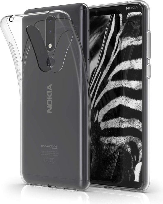 Nokia 3.1 Plus Hoesjes – Siliconen Backcover – Transparant – Flexibel – Anti Kras-Ilumina Benelux