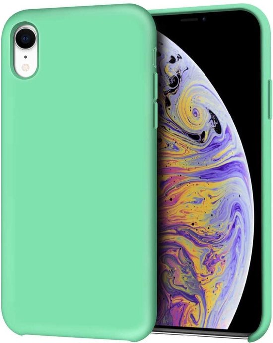 iPhone XS Max Hoesjes – Siliconen Backcover – Soft Silicone – SpearMint – Groen-Ilumina Benelux