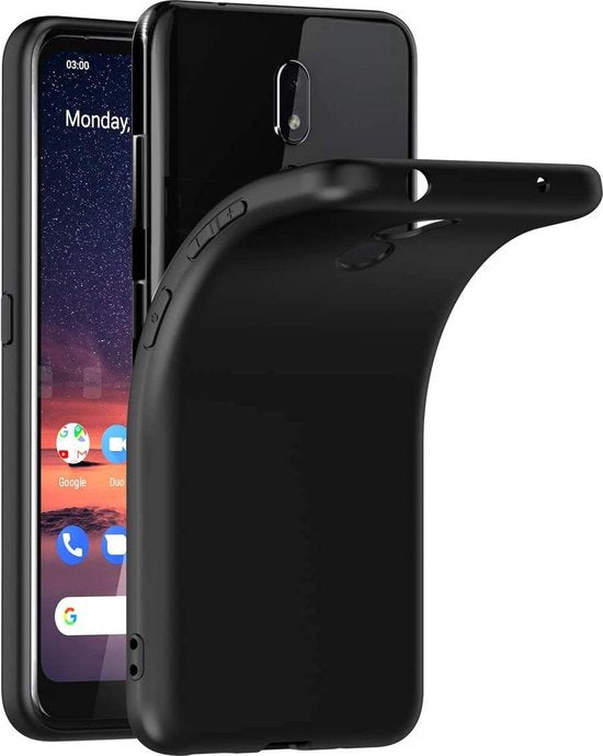 Nokia 3.2 Hoesjes – Siliconen Backcover – Soft Silicone – Zwart-Ilumina Benelux